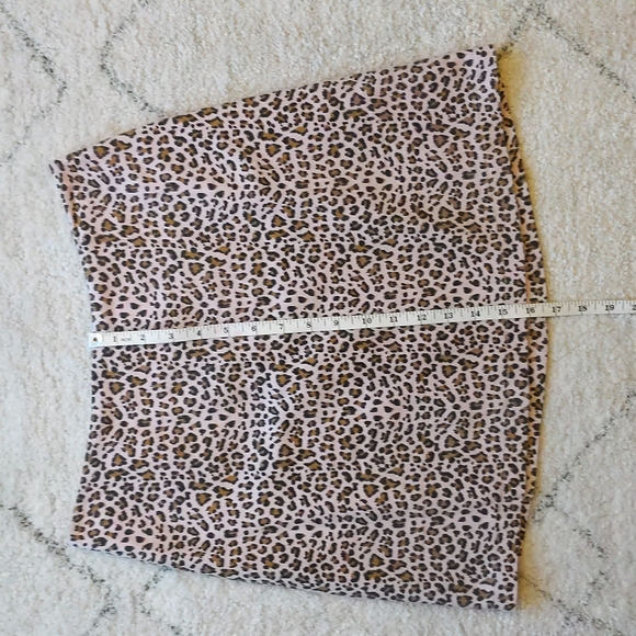 [SOLD]  -- Lush brand, pink leopard print mini skirt - Picture 7 of 7